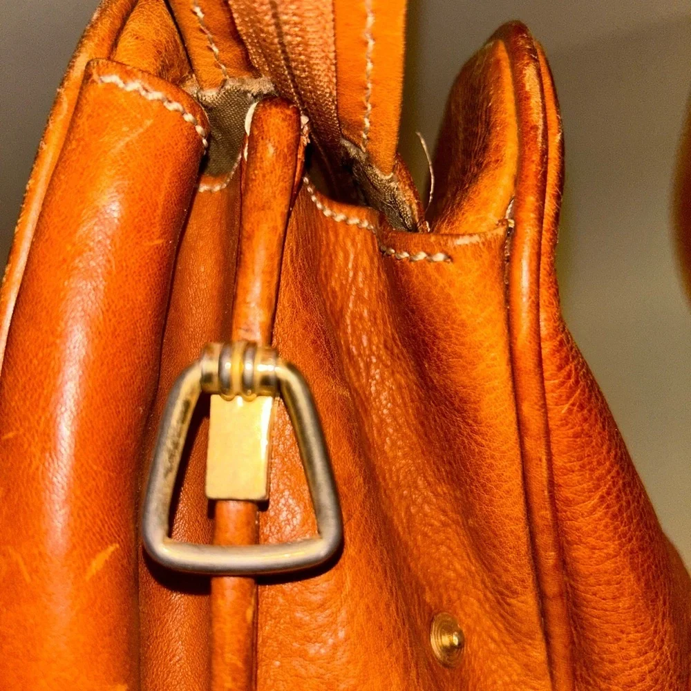 Pre loved Cole Haan pebbles leather briefcase